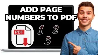 HOW TO NUMBER PAGES IN A PDF DOCUMENT 2025!
