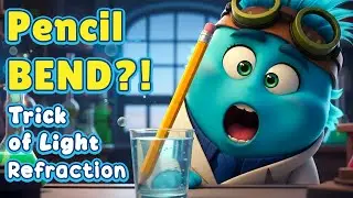 Can You Make a Pencil Bend?! 🤯 Easy Light Refraction Experiment!