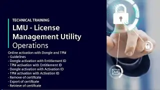 LMU &ndash; License Management Utility &ndash; Operations &ndash; Online activation with Dongle and TPM