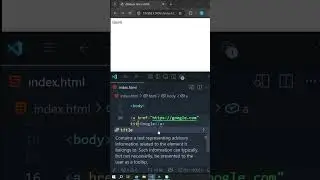 Как добавить tooltip к ссылке HTML #shorts