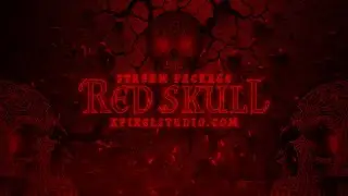 Spooky Red Skull Stream Overlay | Animated Horror Stream Overlays for Twitch, Streamlabs & OBS