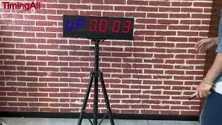 2-Sided Gym Timer With Remote And Tripod Stand