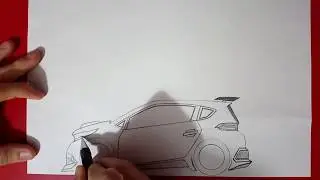 RALLY CAR DRAWING (Ken Block Cars)