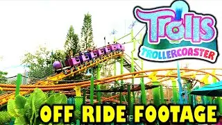 Trolls Trollercoaster at Universal Studios Florida Off-Ride Footage (No Copyright)
