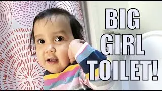 USING THE BIG GIRL TOILET! - March 30, 2016 -  ItsJudysLife Vlogs