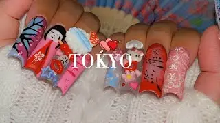 Valentine’s Day 💘 Meets Tokyo #nails #nailart #tokyo #japan #chinese #china #naildesign 