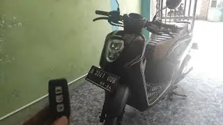 Pasang keyless di honda genio,remot dapat 2 dan ada alarmnya juga