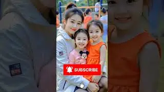 cute baby and Pretty mother
