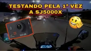 Sjcam 5000x elite, testando pela primeira vez com a Bajaj Dominar 400. 