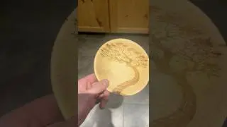 Engraving a Bowl with P3 #woodworking #construction #wood #crafts #diy #laser  #maker