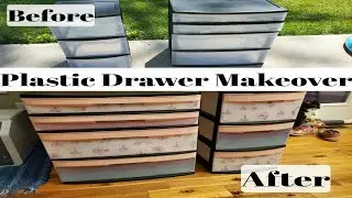 Plastic Drawer DIY Makeover (for under $25!)
