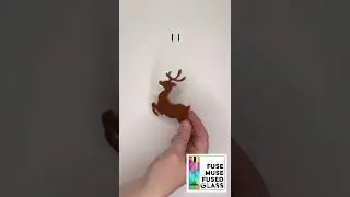 Fusible Precut Glass Reindeer - 90 or 96 COE