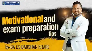 Motivational & Exam Prepration Tips By CA Darshan Khare | Study hard | Believe in yourself