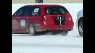 MG Estate Car on the Salt Flats