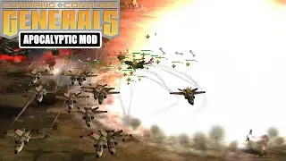 CHINA MEGA GATTLING AND AURORA NUKE - C&C Generals Zero Hour Apocalyptic 2.2