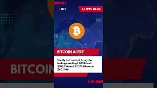 WALL STREET IS BUYING! Fidelity's Massive Crypto Accumulation! #bitcoin