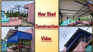 Shed Construction Video 🔱/ Sunroof Making Idea💡#youtube #engineering #fabrication #india