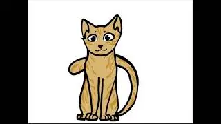 Cat tail moving animation test)The original by FlockyWalker