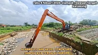 ‼️PENGANGKATAN SAMPAH YANG TERSANGKUT DI JEMBATAN DAWUAN TENGAH KARAWANG❗️VIRALL
