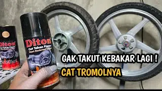 CAT ANTI PANAS DITON HI TEMP WARNA BRONZE, BAGUS JUGA BUAT REPAINT VELG TROMOL,Biar gak kebakar lagi