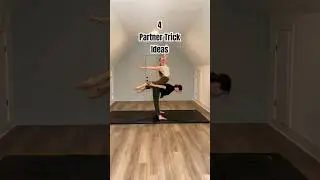 Grab a friend and try these 4 partner trick ideas #shorts #partnertricks #acro #choreography