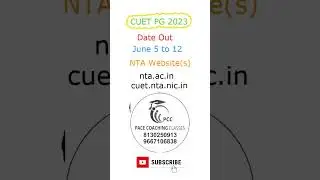 CUET PG 2023 dates out, exam begins from June 5 | CUET PG 2023 Exam Date | #nta #cuetpg2023 #shorts