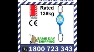 IKAR 2m Fall arrestor SRL inertia reel Mini Block 41-HWB 2 Rated 136kg/300lbs