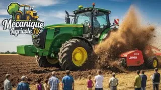 Comment ces GÉANTS LABOURENT 100 ha en une journée  TECHNOLOGIE AGRICOLE DE PRÉCISION PARFAITE
