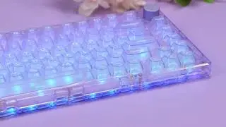 MonsGeek ICE75 Fully Transparent Mechanical Keyboard