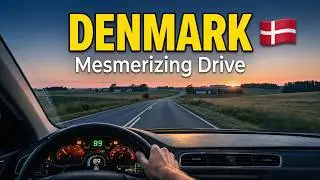 Denmark Road Trip | Dark to Light Drive from Hals Through Countryside