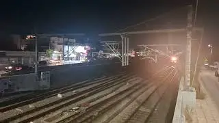 Athens Suburban Railway trains at Aghioi Anargyroi station