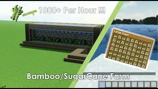 Minecraft: How to Build a Fully Automatic Sugarcane/Bamboo Farm