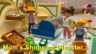 Playmobil Grocery Mayhem - Ep 4 - Mum&rsquo;s Shopping Disaster!