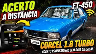 Corcel 1.8 Turbo com 1,6 bar de press&atilde;o, Fueltech ft450, acerto a dist&acirc;ncia.