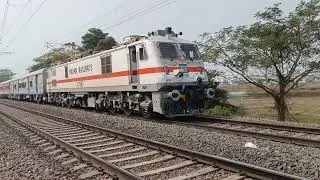 2nd Commercial Run: 16523 SMVT Bengaluru - Balurghat Express 130 KMPH MPS Blast with SRC WAP7 39069