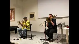 INDOFUNK SATISH (Firebird Slide Trumpet), Closing Exhibition Concert, con Alix Tucou (Bass Trombone)