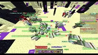 Minecraft hypixel skyblock Frediii using kill aura in skyblock