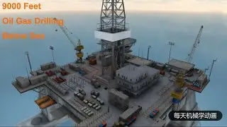 How A 9000 Feet Gas Oil Well is Drilled, Perfect Animation 3D Video
