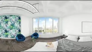 визуализация квартиры квартиры в Лондоне. панорама 360 градусов