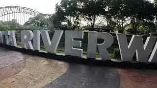 Morning brisk walking at Kinta River Walk