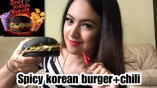 Spicy korean burger tak pedas!!