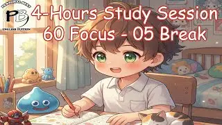 Pomodoro 60/05 - 4Hr Daytime Study Session