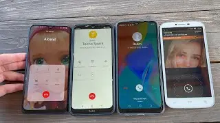 TECNO Spark Go 2022 vs Redmi 8T incoming Call Alcatel One Touch 7047