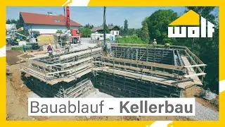 Bauablauf Kellerbau - WOLF Haus