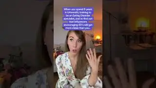 Screaming, crying, over influencers encouraging disordered eating 🥲