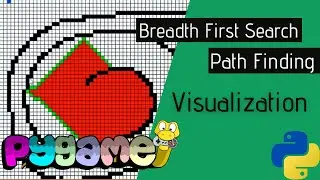 Breadth First Search Algorithm Visualization - Python Pygame Path Finding Visualization