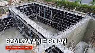 Szalowanie ścian budynku usługowo-mieszkalnego w Katowicach  | TEKKO |  ABC SZALUNKI