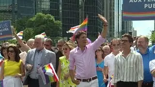 Justin Trudeau Marches In 2018 Montreal Pride Parade | Prime Minister of Canada