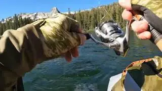 LAKE MAMIE PT 1/MINI JIGGING FOR TROUT/FLOAT TUBE SESH/PB TROPHY TROUT CAUGHT/MAMMOTH LAKES/JUNE2025