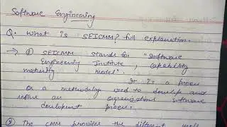 What Is SEICMM ? |  Full Explanation & Easy | Software Engineering | SE